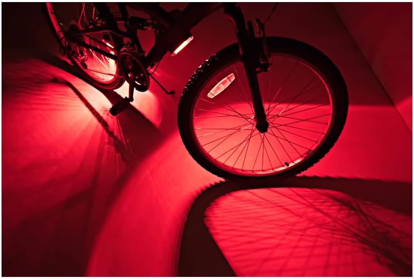 GoBrightz LED Bike Frame Light - Night Riding Underglow Light Bar with 4 Modes - Cool Bicycle Lights for Kids & Adults