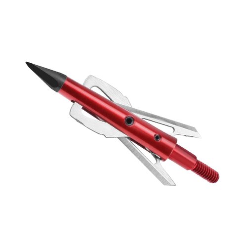DEEPOWER Mechanical Broadheads 100 Grain 2 Blade Archery Hunting 6 Pack Arrow Tips 2" Cutting Diameter (100 Grain)