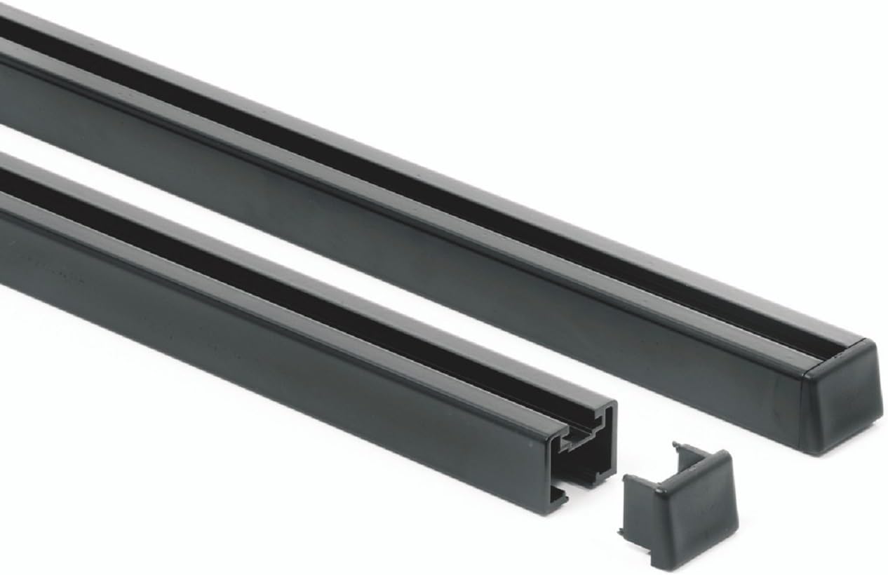 Surco S5050 Safari Roof Basket and Cargo Bars - Lightweight Aluminum Basket with Black Powder Coat Finish Measures 50" Wide x 50" Long x 5" Tall; Simple Assembly Required