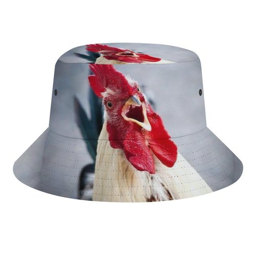 Chickens Men's Women's Bucket Hat Summer Vacation Travel Beach Sun Hat Packable Lightweight Outdoor Hat