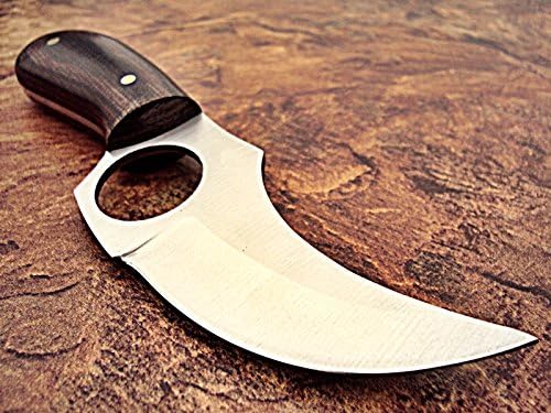 Poshland Custom Handmade Damascus Steel Knife, Bone Collector - Beautiful knife (BC-1093)