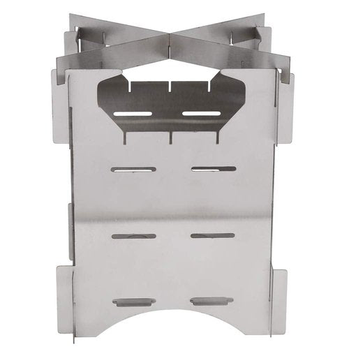 LIZEALUCKY Wood Burning Stove, Portable Stainless Steel Folding Backpacking Stove Mini Cooker for Outdoor Camping Travel Hiking Picnic Outdoor Dining Setfoldable Camping Stove