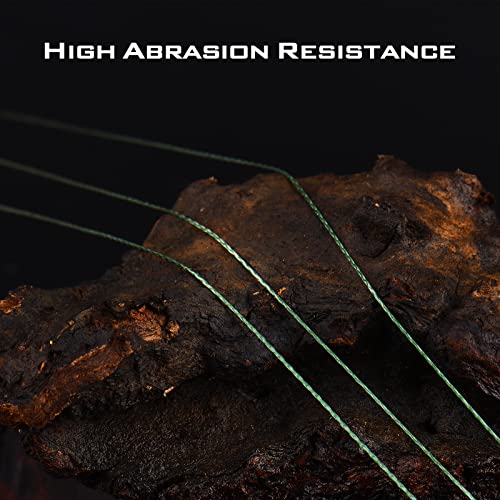Braided Fishing Line 600 Yards 40 LB Moss Camo - Ultra-Thin & High Strength