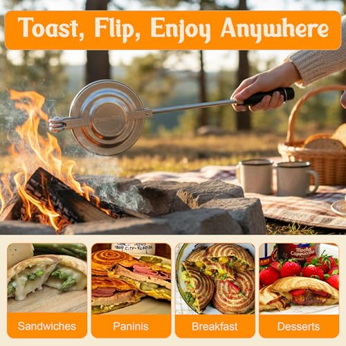 Handheld Sandwich Maker - Classic Panini & Pie Iron, Retro 1945, Regular