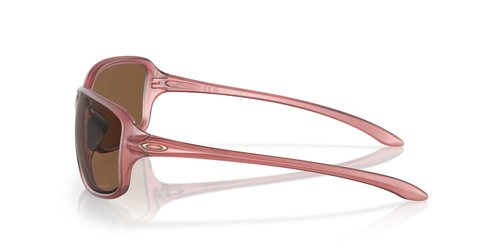Oakley Women's OO9301 Cohort Rectangular Sunglasses, Matte Transparent Berry/Prizm Bronze, 62 mm