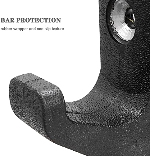 Wall Mounted Horizontal Barbell Holder - 1 Pair B.2 Bar Storage Rack