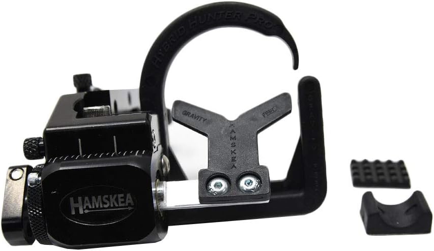 HAMSKEA ARCHERY SOLUTIONS Hybrid Hunter Pro Micro Tune/Drop Away Recurve Compound Arrow Rest for Bowhunting