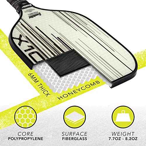 Franklin Sports Pickleball Paddle - X-1000 Polypropylene Core Pickleball Racket - Official USA Pickleball (USAPA) Approved Pickleball Paddle - Lightweight Pro Racket - 8mm Thick Core