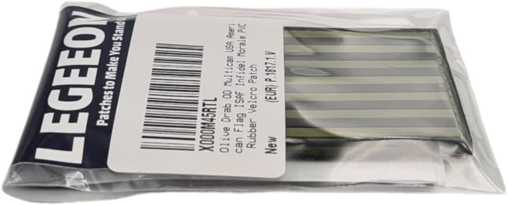 American Flag Patch PVC US Flag Patch [OD Green] Compatible with Velcro PVC Patches for Caps Tactical Patch for Airsoft Morale Patches for Hats Plate Carrier Patches for Backpacks