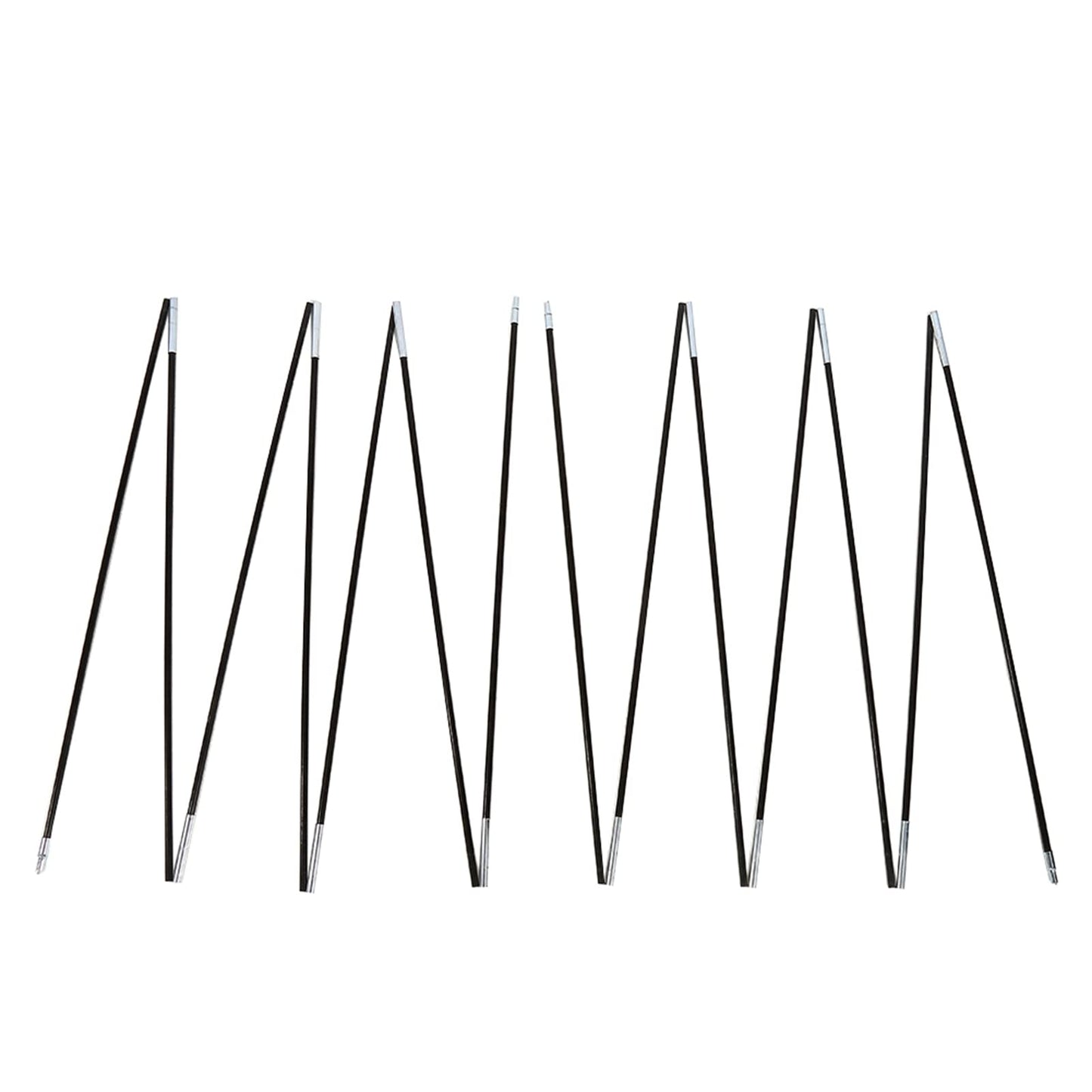 Glomora 2 Pcs Fiberglass Tent Pole,Outdoor Camping Double Tent Pole Support Frames Kit,Tent Replacement Support Frames for Outdoor Camping Hiking Fishing Backpacking