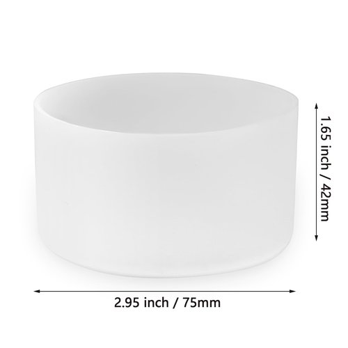 Seimneire 2Pack 3Inch/75mm Clear Silicone Tumbler Bumper, Water Bottle Bottom Protector for 20oz-40oz