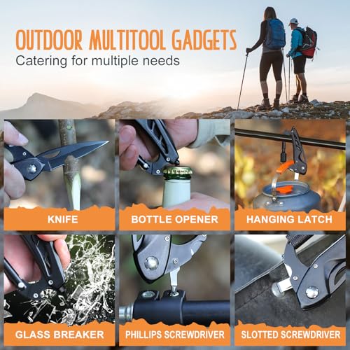 Multitool for Dad with Engraving #1 Dad - Outdoor Camping & EDC Gift