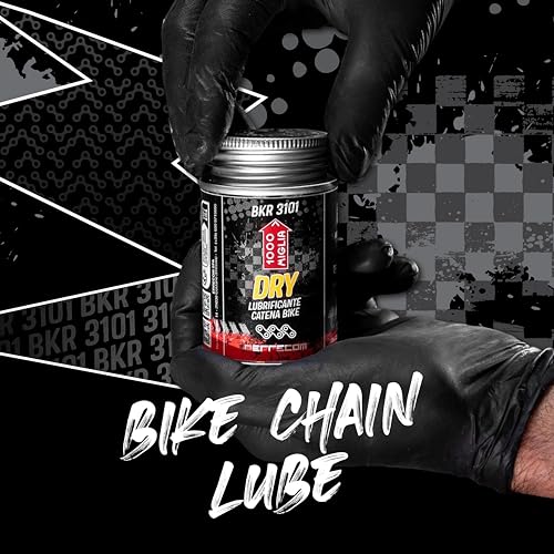 Errecom 1000 Miglia BKR 3101-2 fl oz (60 mL) Can, Dry Lube Bike Chain, for Dry and Dusty Weather Conditions, Brush Included