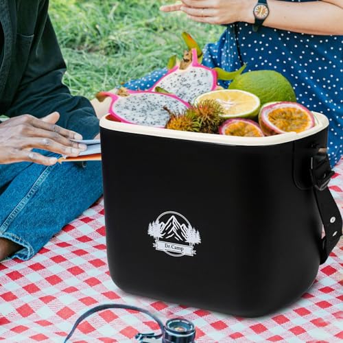 6 QT Insulated Cooler Box for Ice Beverage Food Storage Portable Ice Chest for Camping Picnic Tailgate Outdoor Use Chiller Caja Enfriadora Port?til para Camping