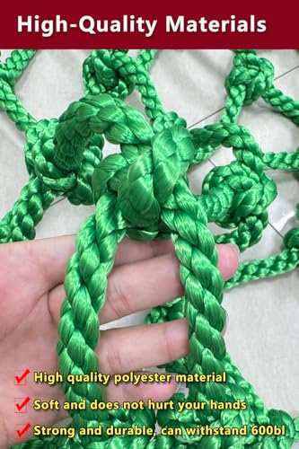 Heavy-Duty Climbing Net 3x6ft for Kids & Adults 600lb Capacity Premium Polyester Rope