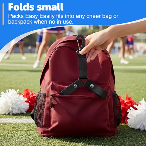 Black 1/6 /12 Pcs Cheerleading Pom Pom Holder for Backpack - Cheerleading Accessories