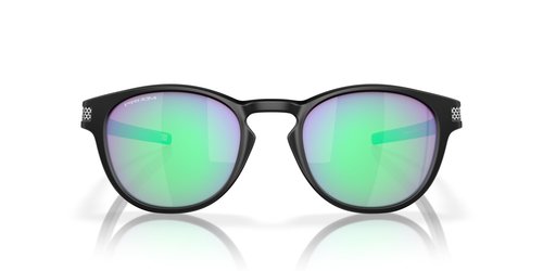 Oakley Men's Oo9349 Latch Low Bridge Fit Round Sunglasses, Matte Black/Prizm Golf, 53 mm