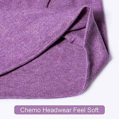 Senker Fashion Slouchy Beanie Hats for Women Men, Chemo Headwear Cotton Beanies Soft Lightweight Chemo Skull Cap Elastic