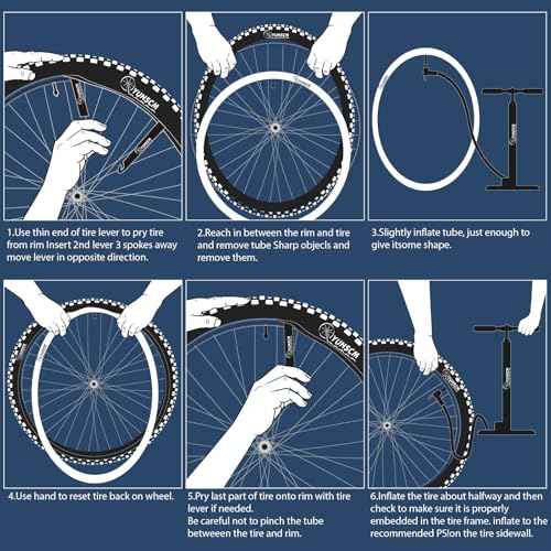 26" Bike Tubes 26x1.75/1.95/2.0/2.10/2.125 AV Schrader Valve 26" Bicycle Tubes Compatible with 26 x 1.75 26 x 1.95 26 x 2.0 26 x 2.10 26 x 2.125 Mountain Bike Tire Tubes-2-PCS