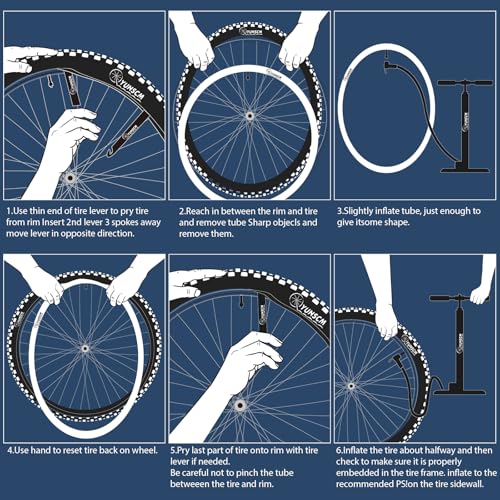 YUNSCM 2-PCS 20" Bike Tubes 20x2.125/2.25/2.3/2.35/2.4 AV32MM Schrader Valve 20 Bicycle Inner Tubes Compatible with 20 x 2.125 20 x 2.20 20 x 2.25 20 x 2.30 20 x 2.35 20 x 2.40 Bike Tire Tubes