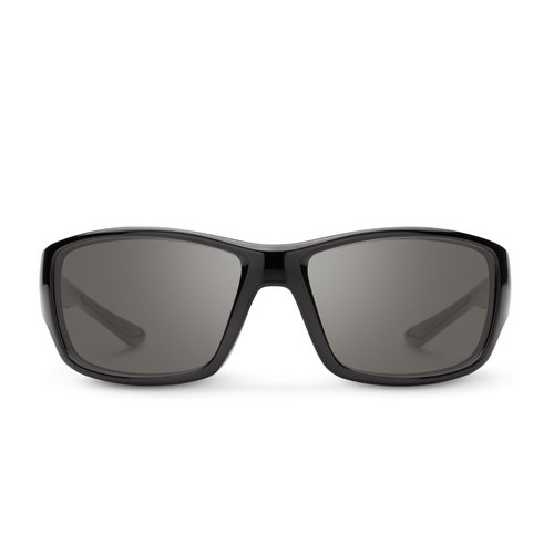 Suncloud Hull Polarized Sunglasses – 100% UV Protection – Comfortable Fit, Trendy Design – for Men & Women – Black + Polarized Gray Lenses