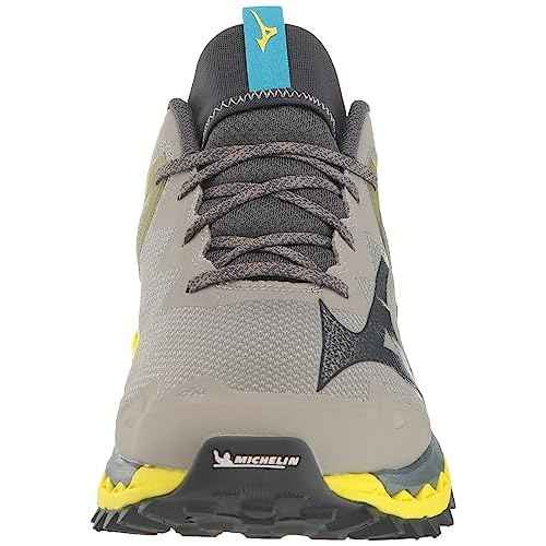 Mizuno Men's Wave Mujin 9 Running Shoe, Ghost Grey-Ombre Blue, 7