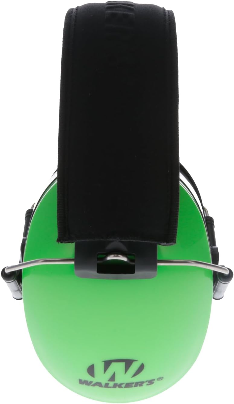 Walker's Dual Colored Passive Muff - Compact Folding Lightweight 26dB NRR Hunting Gun Range Shooting Hearing Protection Muff