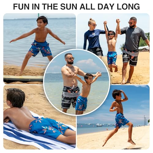 Kanu Surf Boys' Reflection Quick Dry UPF 50+ Beach Swim Trunk