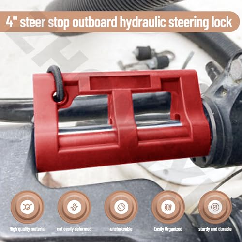 4-Inch Hydraulic Steering Lock for Outboard Motors - Boat Trailer Security