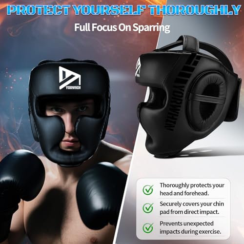 Kids Youth Boxing Headgear Large Shock-Absorbing MMA Sparring Gear