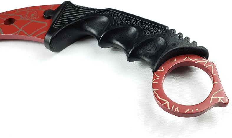 Falcon 7.5" Tactical Fixed Blade Training, No Edge. For Training Purpose Only (Black)