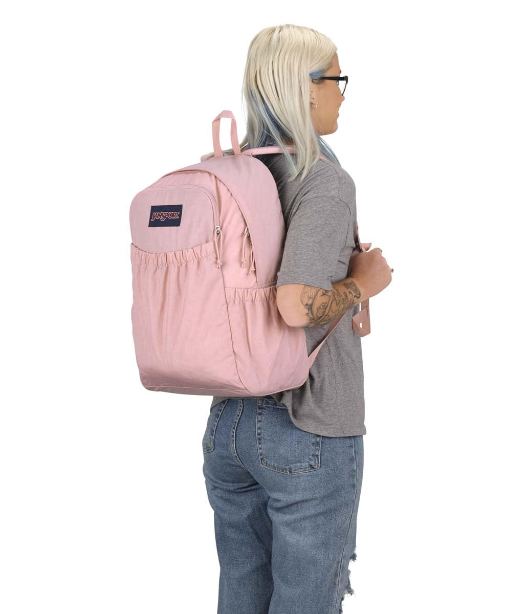 JanSport Slouch Pack - Fully Padded Back Panel - Comfortable and Ideal Storage - Misty Rose