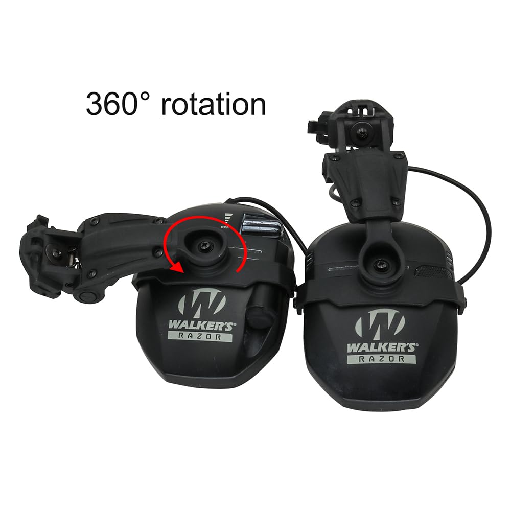 Bifrost Gear COM-RAC Tactical Helmet Rail Adapter for Walker's Razor Headset (Black)