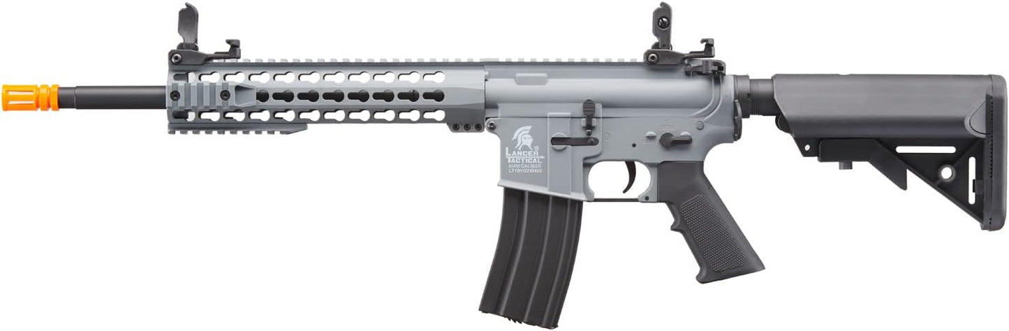 Lancer Tactical Gen 2 LT-19 Airsoft M4 Carbine 10" Electric Full/Semi-Auto Airsoft AEG Rifle, Included 6mm 0.20g BBS, Charger, and Battery