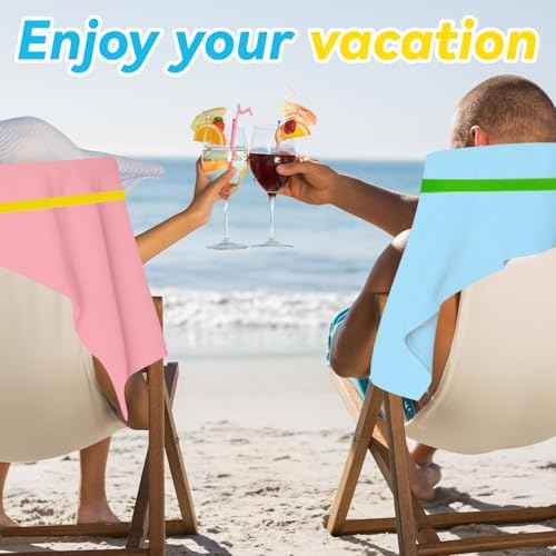 Beach Towel Band for Cruise Chairs Great Alternative to Beach Towel Clips Cruise Ship Beach Vacation Essentials 6 PCS