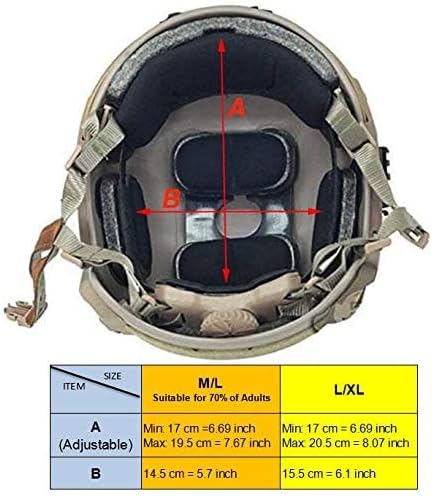 ATAIRSOFT Adjustable Maritime Helmet ABS for Airsoft Paintball