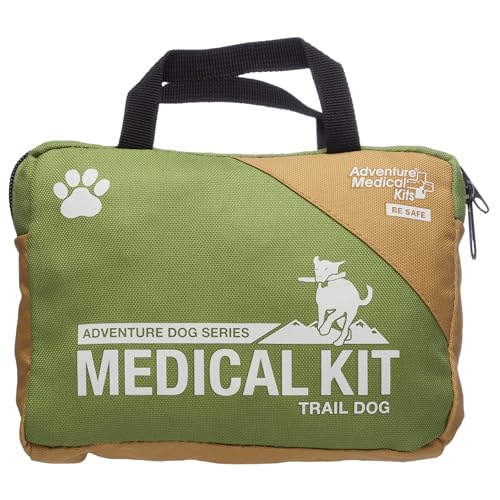 Dog First Aid Kit with Dressings, Bandages & Tools - Lightweight Pet Emergency Pack