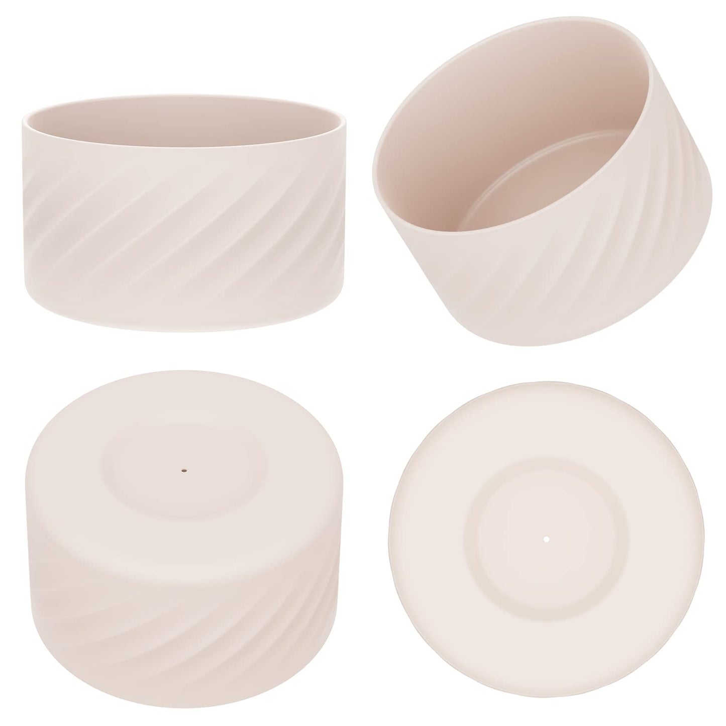 Affute Protective Silicone Boot for Stanley Quencher H2.0 40 oz & IceFlow Flip 20 oz 30 oz and hydroflask 12-24 oz, Anti-Slip Bottle Bottom Sleeve Cover (Rose Quartz)