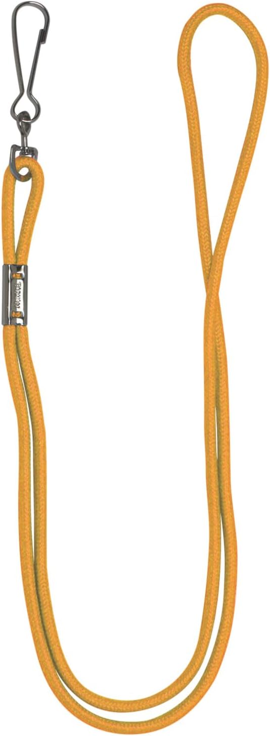 Champion Sports Nylon Lanyards with J-Hook Clip, Gold - 12 Pack (Poly Bag)