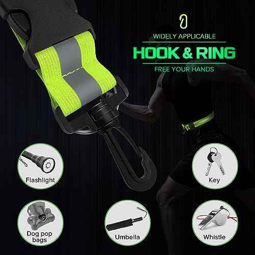 Reflective Sash for Walking at Night, High Visibility Reflective Running Gear Night Walking Safety Gear for Men Women Kids, Reflective Sash with 2 Pcs Reflective Armbands for Running Walking