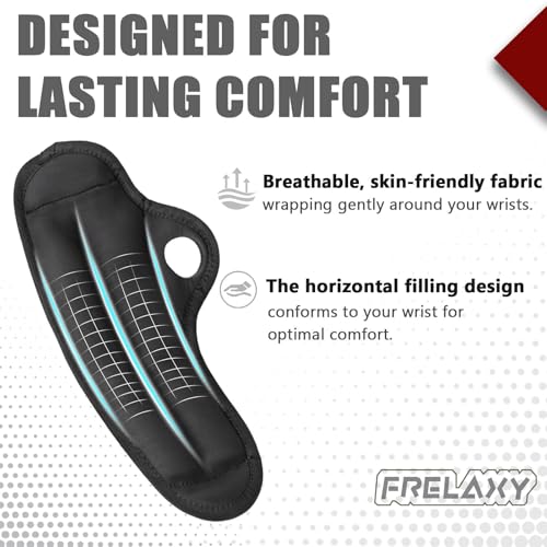 Wrist Weights with Thumb Loops - Black, 1 lb Pair for Fitness & Exercise