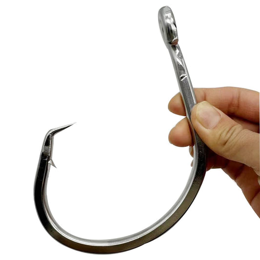 39960 Fishing Hook Giant 24/0 28/0 Stainless Steel Tuna Circle Hooks Shark Tuna Circle Big Game Saltwater Hook (28/0-1pcs)