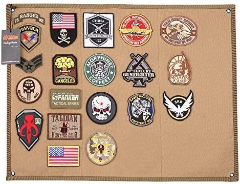 EXCELLENT ELITE SPANKER Tactical Patchs Display Board Foldable Military Patch Holder Panel (Black, S)