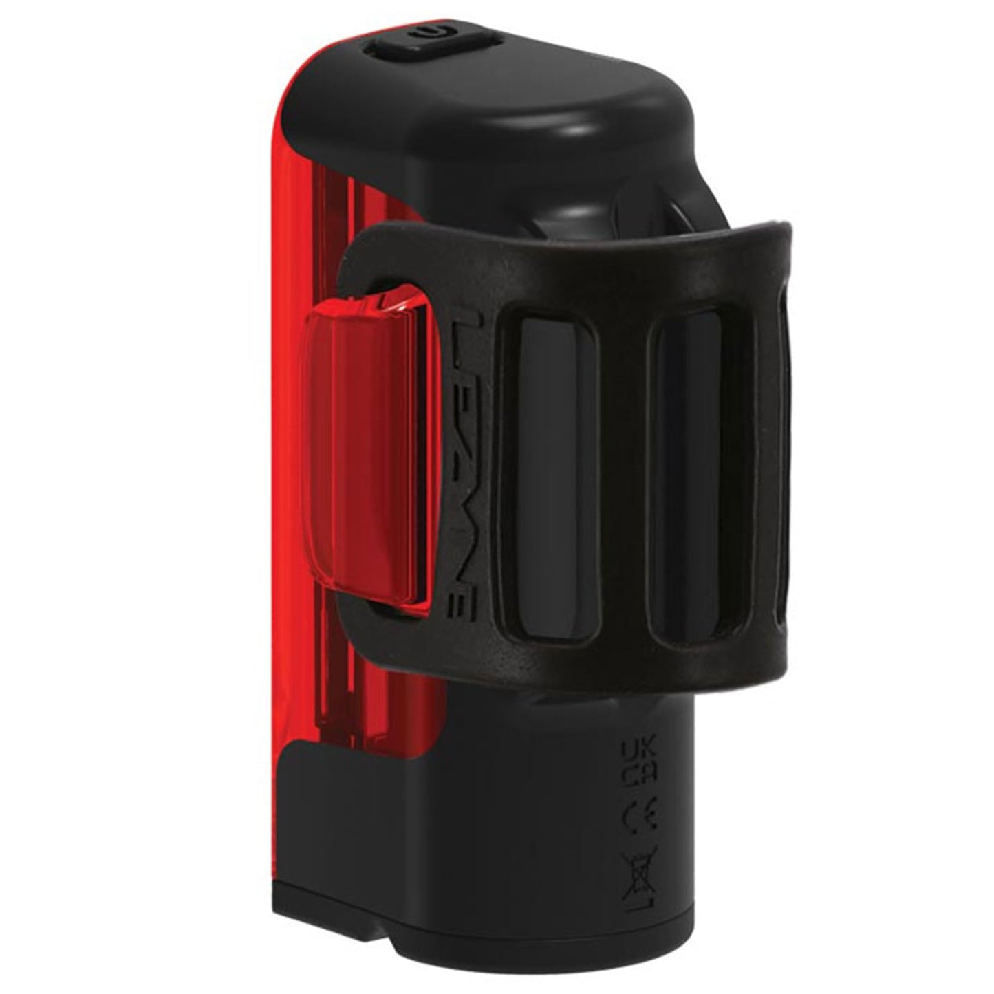 LEZYNE Strip Drive Bicycle USB Rechargeable IPX7 Waterproof Red LED Rear Light w/Multiple Solid & Flash Modes | Silicone Rubber Mounting Strap Included, Black, 300 Lumens/USB-C