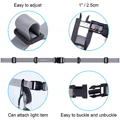 Wisdompro Gray Backpack Chest Strap with Quick Release Buckle - Heavy Duty