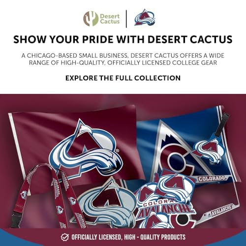 Colorado Avalanche Badge Reel - Retractable ID Holder for Fans
