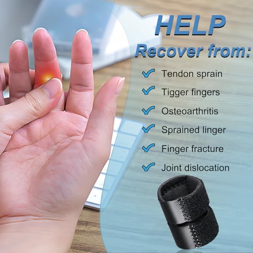 5Pcs Thumb Splints, Trigger Finger Splint, Finger Brace for Arthritis, Straightening, Broken, Finger Support Fits Thumb - Middle - Ring - Index - Pinky Fingers