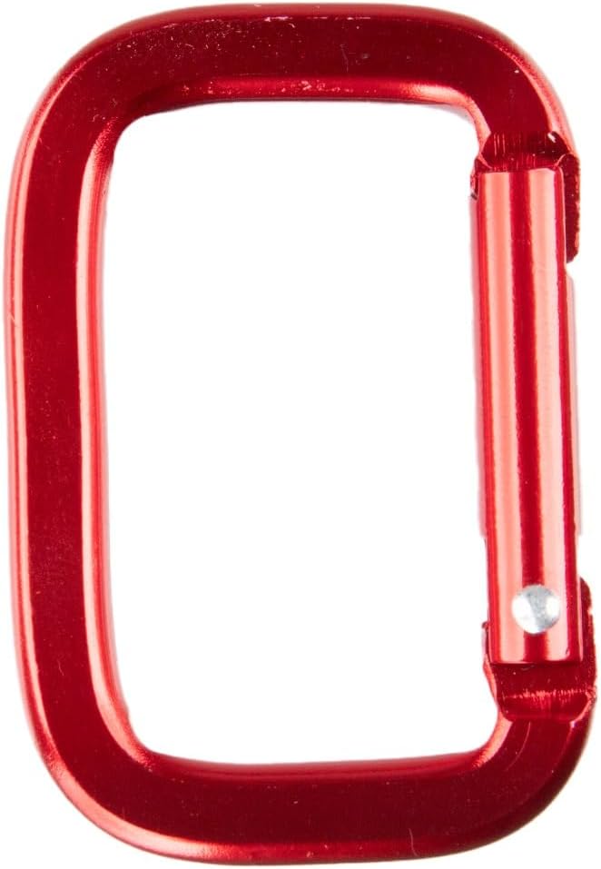 Aluminum D Ring Carabiner Clip Bulk Packages - Available in a Variety of Sizes, Styles, and Colors