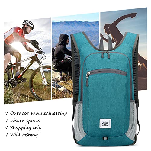 DOJUNS 15L Foldable Lightweight Hiking Backpack - Black