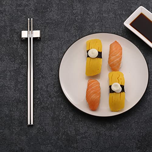 DEVICO Travel Silverware Set with Case - 5 Pcs Portable Stainless Steel Utensils